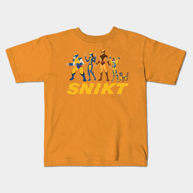 Claws and Family Kids T-Shirt by xcerpts